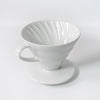 V60 Ceramic Coffee Dripper, White