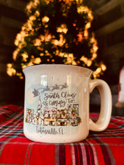 “Santa Claus is coming to Titusville, FL”  - 13oz Ceramic Mug *PREORDER* (Ships in 2-3 weeks)